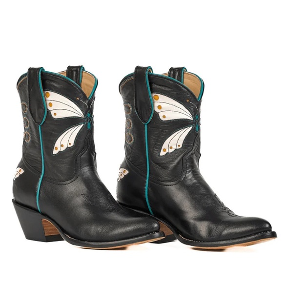 Fraulein Boot Company Butterfly Cowboy Boots Western Horse Girl size 5.5 
Goat - Picture 1 of 16